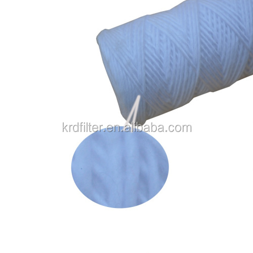 20 inch Degreasing Cotton/Fiberglass String Wound Water Filter Cartridge for Water Treatment