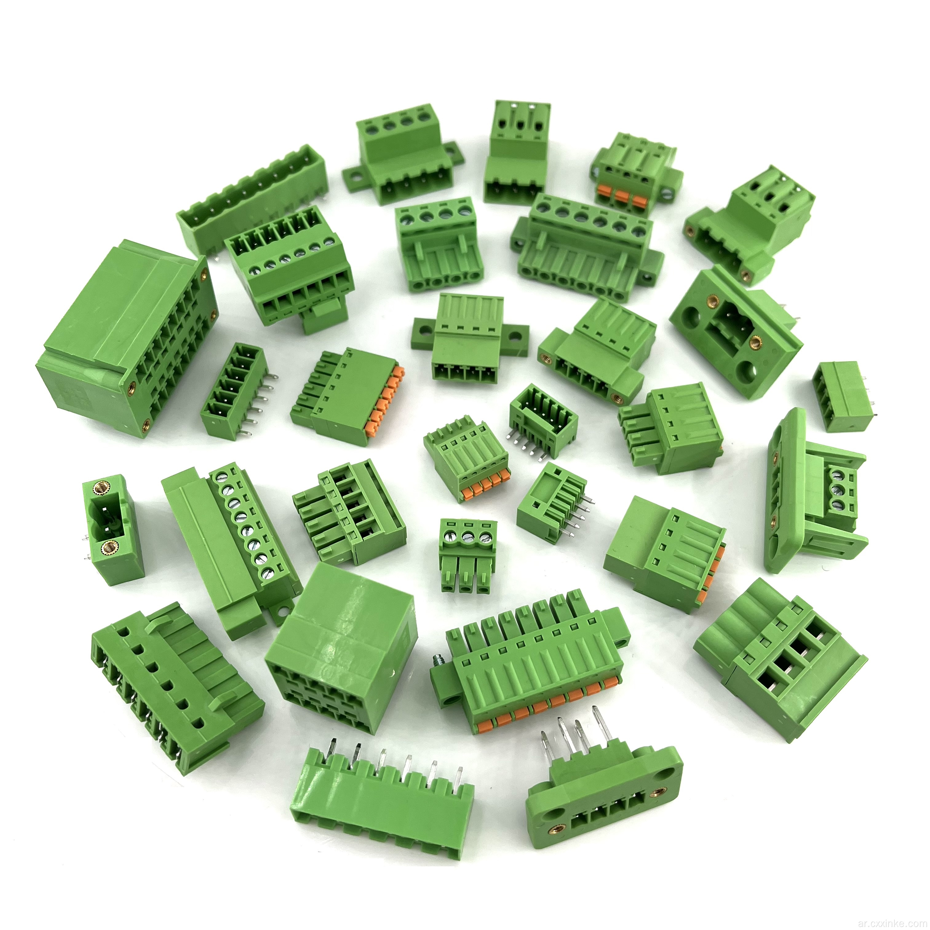 3.81mm ملعب ملعب PCB Terminal 90 درجة عازمة المقبس دبوس