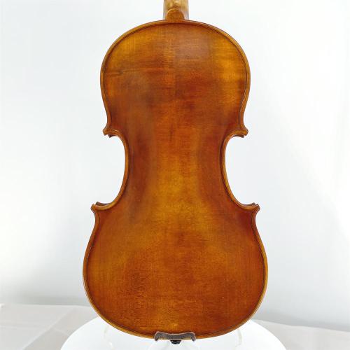 Gevlamde massief houten viool, handgemaakt voor beginners