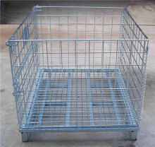 large steel metal storage cage for material handling