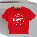 T-shirts de couleur de couleur en coton sur mesure