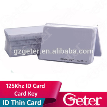 Cheap Plastic blank ID cards for access control