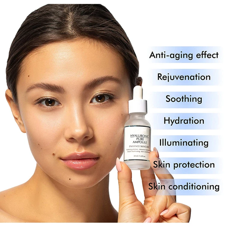 100% Pure Organic Wrinkle Reduce & Skin Hydrating Hyaluronic Acid Face Serum