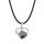 Snowflake Love Heart Birthstone Pendant Gemstone Necklaces for Women