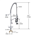 Commercial Stainless Hot And Cold Kitchen Faucet unit