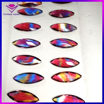 Marquise shape multicolor crystal flavor stone buyer of precious stone