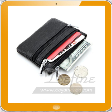 Leather Card Case Wallet / Coin Change Purse