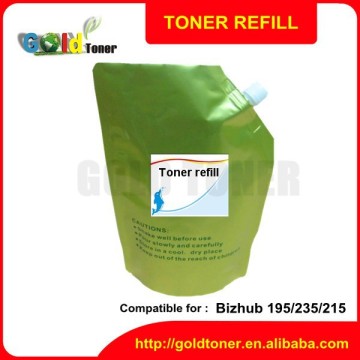 TN118 compatible toner refill for Konica Minolta