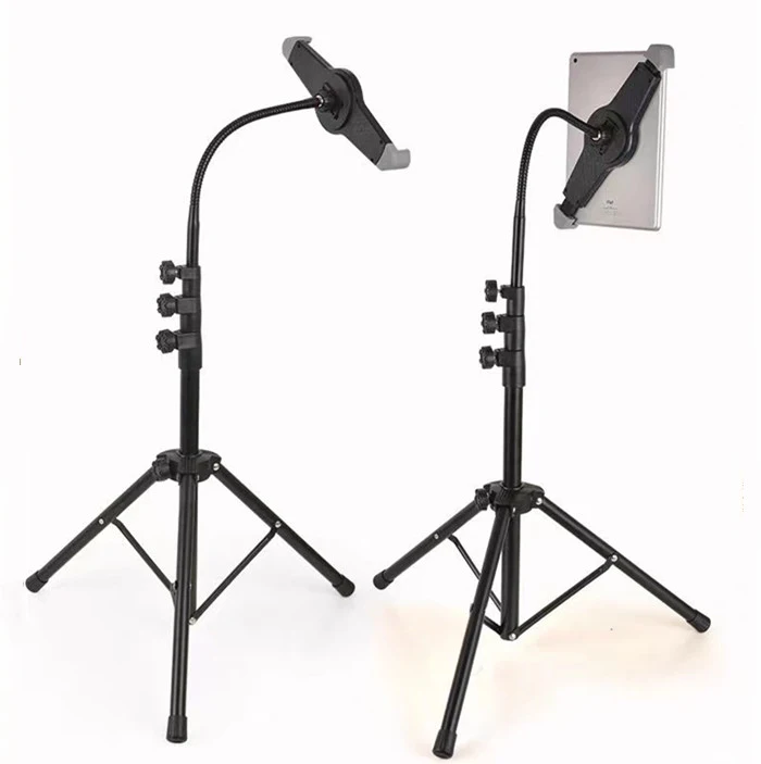 55-165cm Extendable 360 Rotation Tablet Moveable Mount Floor Holder