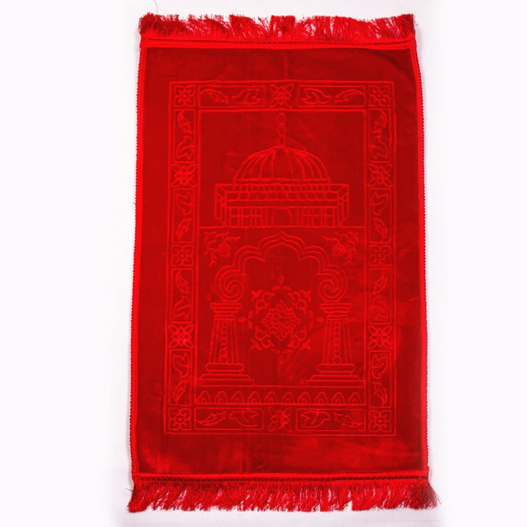 2021 Fashion Islamic Foldable Praying Rug Sejadah Travel Muslim Prayer Mat with Backres1 Buyer