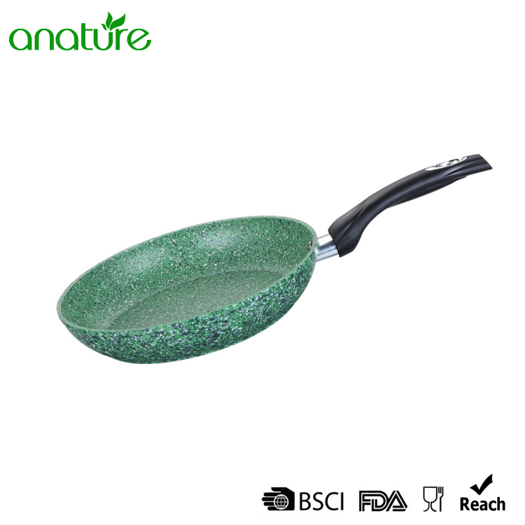 Forged Green Marble Nonstick Bakelite Handle Fry Pan