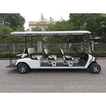 6 kursê golfê elektrîkê bi qutiya qerase