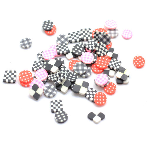 500g Mix Design Round Dot Square Grid Clay Sprinkles For Slime Materials Polymer Clay Slice Crafts Making DIY Nail Art