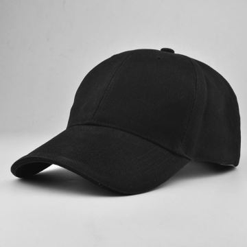 black print fabric baseball cap/100%cotton baseball caps hats