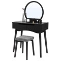 Wholesale Black Mirrored Dressing Table For Bedroom