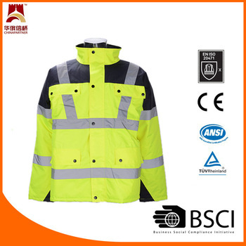 300D Oxford lange fleece lining reflective clothing