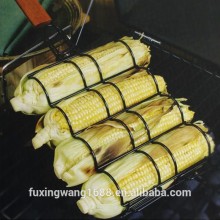 Non stick Corn Grilling Basket Barbecue Grill Adjustable Corn Basket Corn on the Cob Grilling Basket Charcoa BBQ Tool (20''x7'')