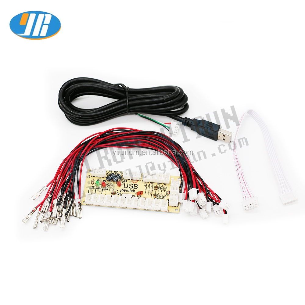 New Zero Delay Arcade USB Encoder PC to Joystick for MAME & Fight Stick Controls Coin Pusher Type USB Controller