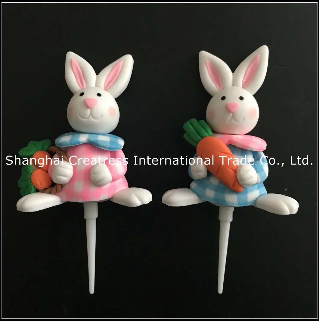 Fully Qualified Cake Decoration Cute Easter Bunny Polymer Clay