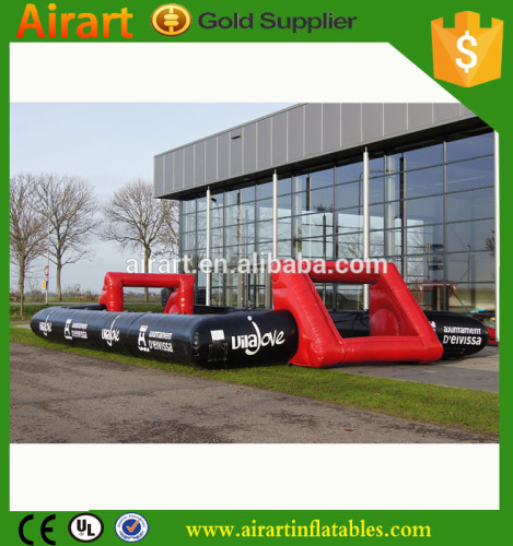 Custom football game giant inflatable football pitch/inflatable football pool