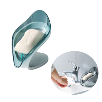 Durable Plastic Soap Dish Holder - New Style Leaf Shape