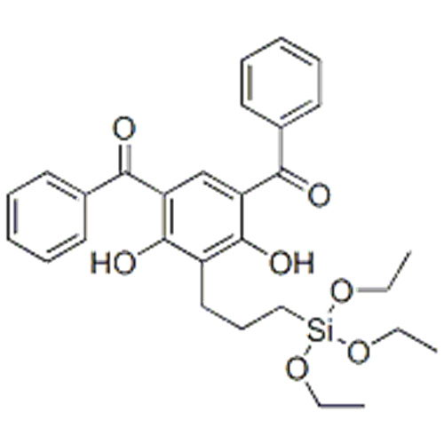 Méthanone, 1,1 &#39;- [4,6-dihydroxy-5- [3- (triéthoxysilyl) propyl] -1,3-phénylène] bis [1-phényle CAS 166255-23-8