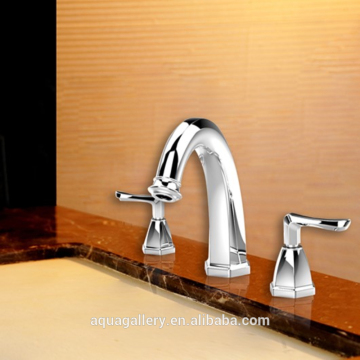 Elegant Dual Handle Brass Basin Faucet