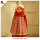 JannyBB red check flutter sleeve toddler dress