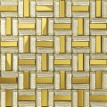 Gouden Kleur Aluminium Meng Glas Mosaic