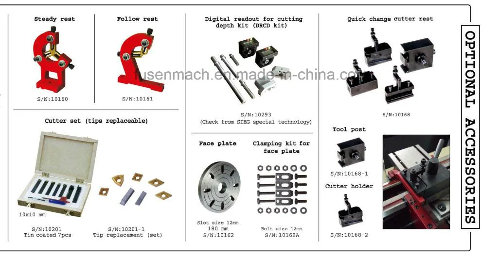 Fs-Sc4 Bench Lathe with 1000W Brushless Motor