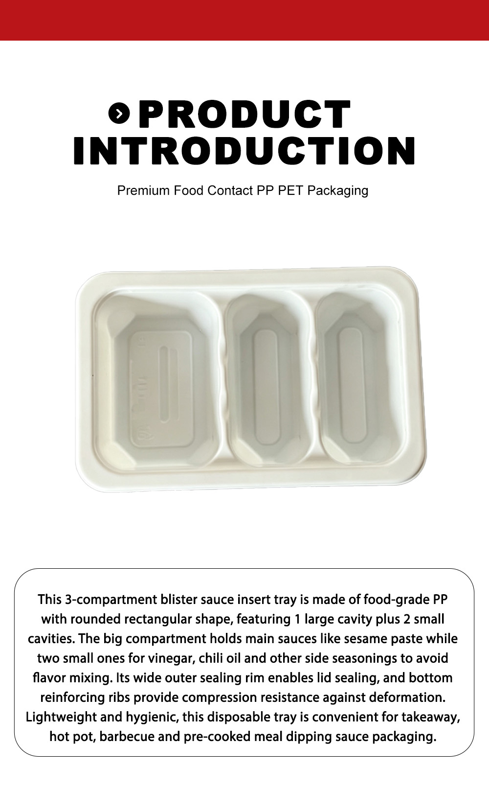Лоток для блистерной вставки с 3 отделениями X 3 Compartment Blister Insert Tray X