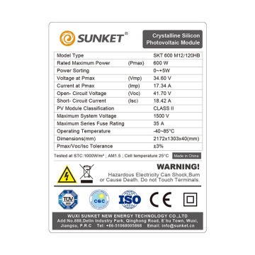 Panel solar mono 600W berbanding dengan Longi