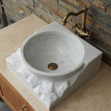 Highly Polished Marble Basin Bathroom Vessel Sinks