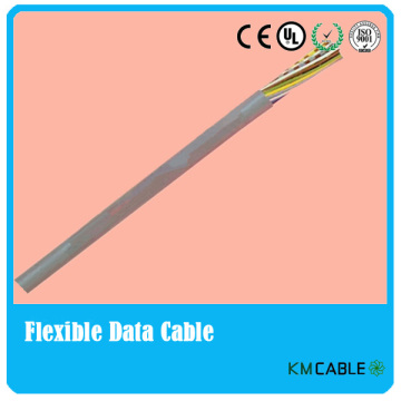 Flexible data transmission cable, data cable