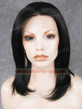 Chic Short Black Jennifer Aniston Syntheic Lace Front Wig