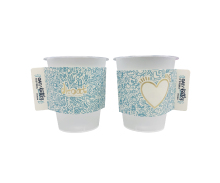 Custom Reusable Coffee Cup Sleeve - Manguito De Copa Paper Cup Holder for Milk Tea