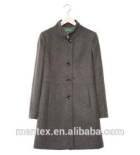 women's grey wool overcoat