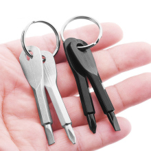 Portable Outdoor Screwdriver with Keychain Ring: The Ultimate EDC Slotted Phillips Tool