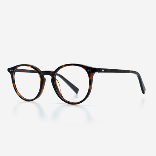 Round classic Acetate Women and Men Optical Frames