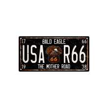 Hot Sale Wholesale Custom Vintage Tin Signs: Embossed Decorative License Plates