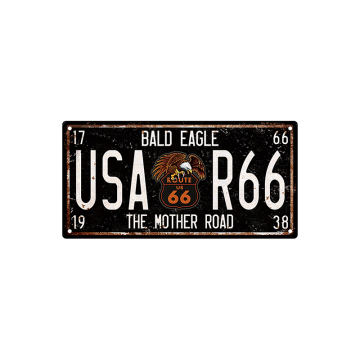 Hot Sale Wholesale Custom Vintage Tin Signs: Embossed Decorative License Plates