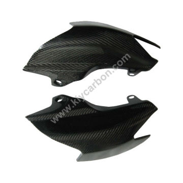 Carbon fiber side fairings underseat for Ducati Hypermotard