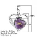 Love Heart Birthstone Pendant pour faire du collier de bijoux