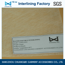 PVA cold water soluble embroidery interling