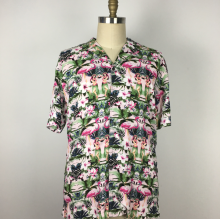 Custom Fancy Hawaiian Printed Floral Shirts Men