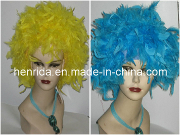 Feather Hair Wig, Synthtic Wigs (0107)