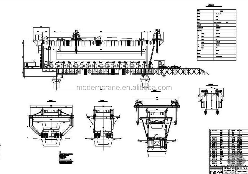 High Quality Bridge Girder erection machine Launching Crane Bridge Girder Launching Gantry Crane