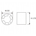 LEDER 차도 알루미늄 15W LED 실내 조명