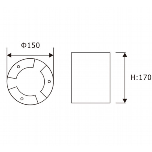 LEDER Allée En Aluminium 15W LED Creusée Lumière