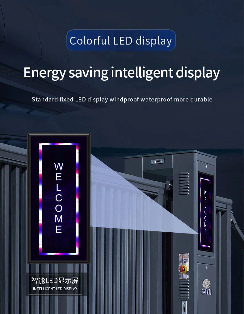 Electric Metal Door Tail Sliding Gate Design and Price Electric Aluminium Sliding Gate